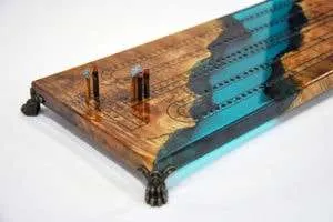 River Cribbage Board